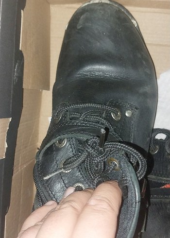 Kemer Detaylı Siyah Biker Erkek Botu - Görsel 6