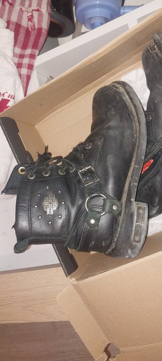 Kemer Detaylı Siyah Biker Erkek Botu - Görsel 4