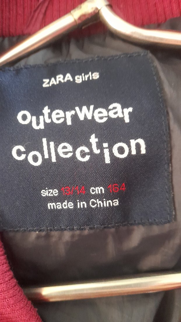 Bordo-Pembe  Çocuk Kış Montu - Görsel 4