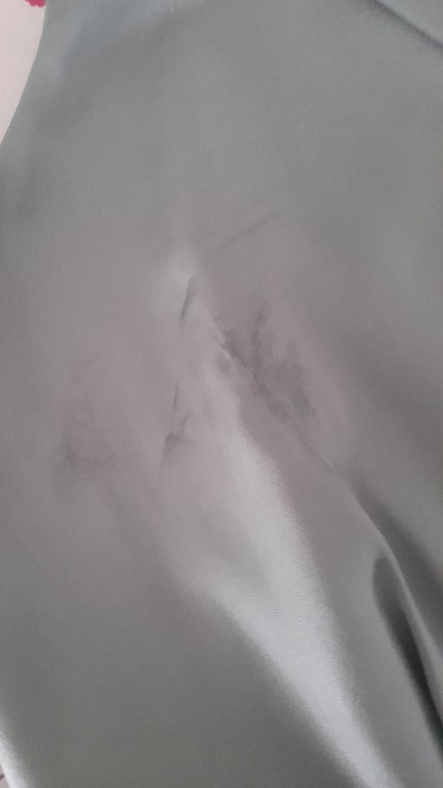 Su YesiliV Yaka Saten Elbise - Görsel 3