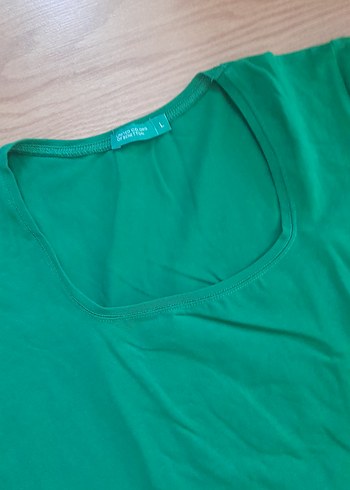 Yeşil Kadın Kısa Kollu Tişört - Görsel 2