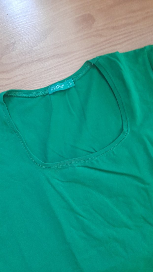 Yeşil Kadın Kısa Kollu Tişört - Görsel 2