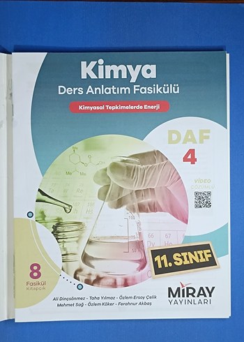 Kimya Ders Anlatım Fasikülü 11. Sınıf