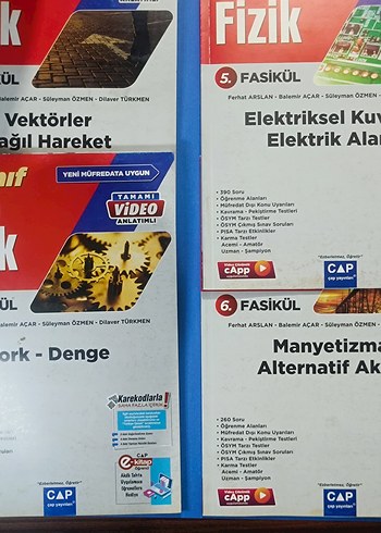 Çap Fen Lisesi Fizik 1. 4. 5. ve 6. Fasikül Seti
