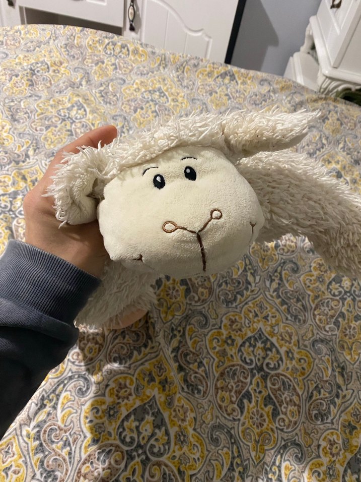 Beyaz Peluş Kuzu Oyuncak - Görsel 4