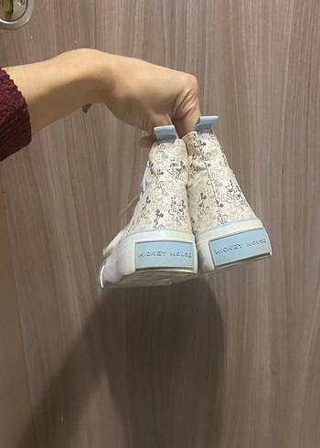 Beyaz Bağcıklı Platform Spor Ayakkabı - Görsel 3