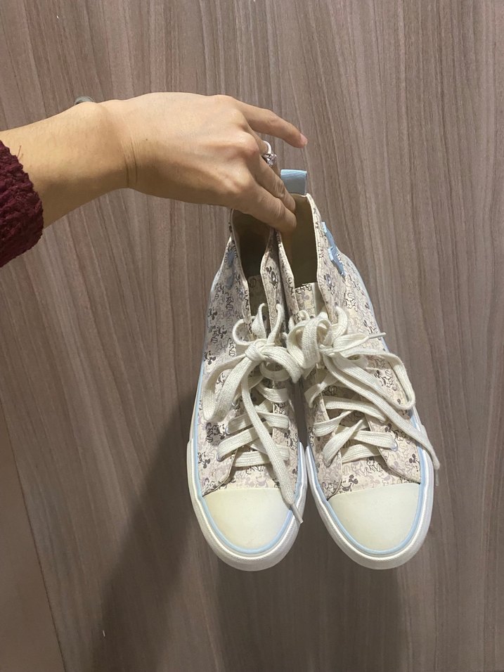 Beyaz Bağcıklı Platform Spor Ayakkabı - Görsel 2