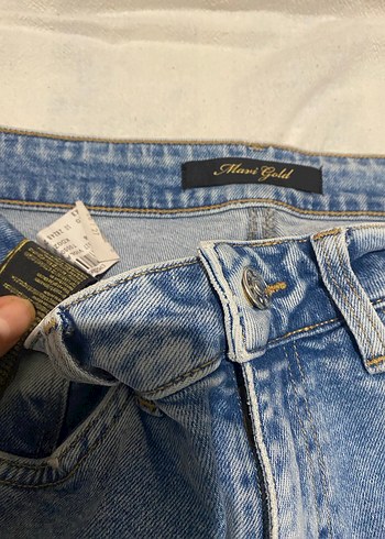 Kadın Mavi Denim Midi Jean - Görsel 2