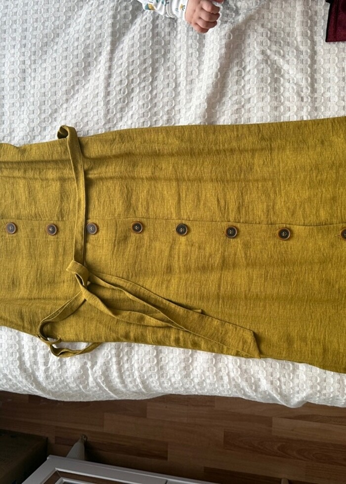 Elbise Günlük hardal sarısı - Görsel 3