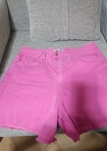Diğer Canli Pembe Denim Sort
