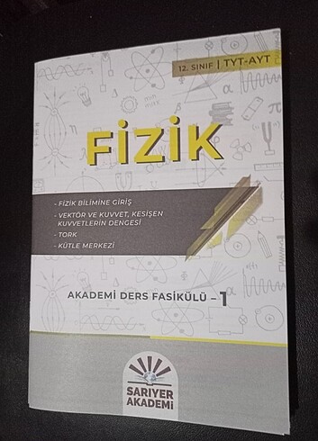 SARIYER AKADEMİ TYT - AYT FİZİK FASİKÜL 