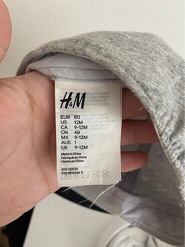 6-12 Ay, 18 cm Beden H&m bebek şapka