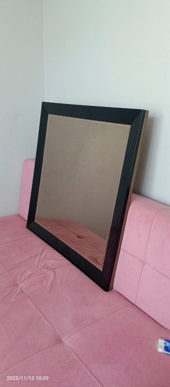 sıyah çerçeveli ayna - Görsel 2