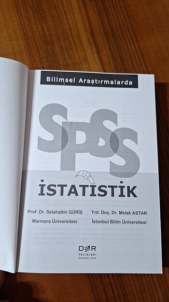 Beden Renk BİLİMSEL ARAŞTIRMALARDA SPSS İLE İSTATİSTİK