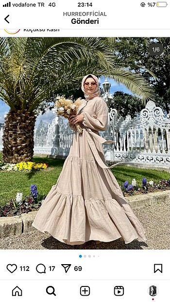 Hürre marka elbise 2 beden müslin pamuk astarda yüzde yüz pamuk 