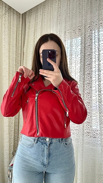 l Beden Zara crop ceket
