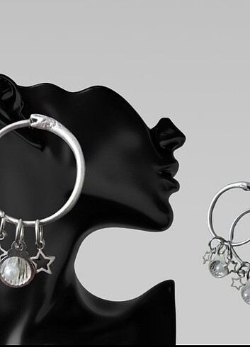 Tasarımcı Gümüş ve altın kaplama gotik küpeler