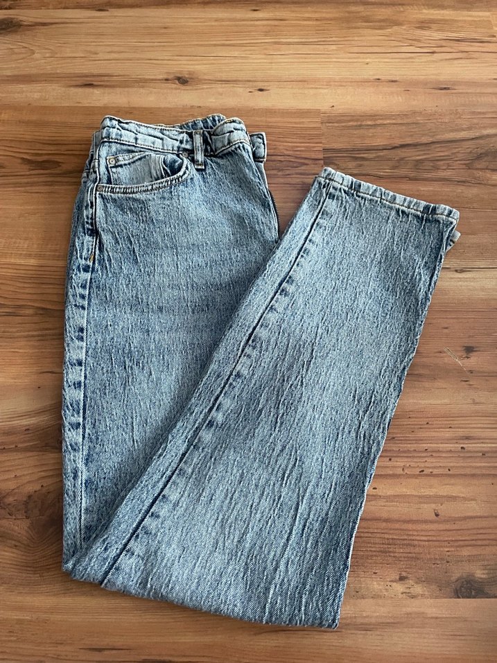 Gri Mavi Regular Fit Kadın Denim Pantolon - Görsel 2