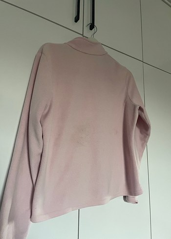 Pembe Kadın Fermuarlı Yüksek Yakalı Ceket - Görsel 2