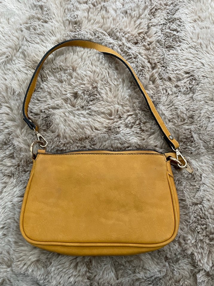 Bej Süet Kadın Omuz Çantası - Görsel 2