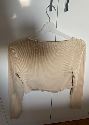 Bej Kadın Uzun Kollu Bluz - Görsel 2