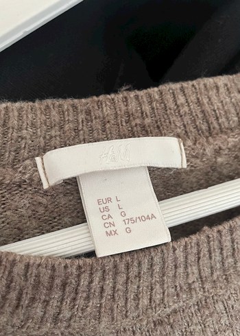 Kadın Kahverengi Örgü Yün Kazak - Görsel 3