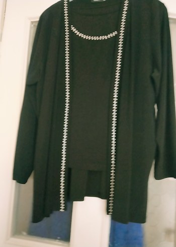 Boncuk Detaylı Siyah Uzun abiye takım. - Görsel 11