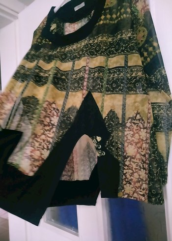 Bohem Desenli Uzun Kollu Kadın Bluz - Görsel 3