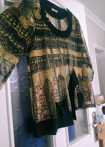 Bohem Desenli Uzun Kollu Kadın Bluz - Görsel 6