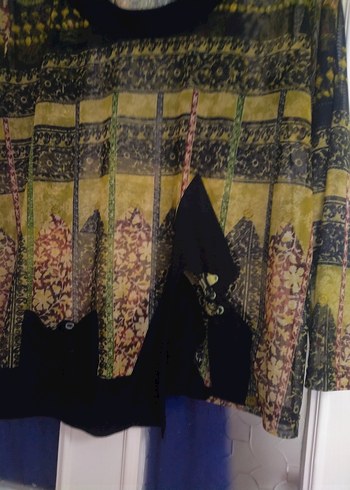 Bohem Desenli Uzun Kollu Kadın Bluz - Görsel 9