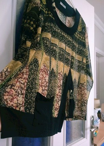 Bohem Desenli Uzun Kollu Kadın Bluz - Görsel 5