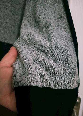 Gri Siyah Kadın Midi Tunik, Uzun Kollu, Salaş tuvid marka. - Görsel 14