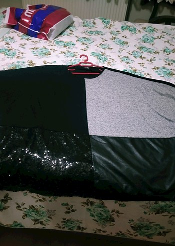 Gri Siyah Kadın Midi Tunik, Uzun Kollu, Salaş tuvid marka. - Görsel 12