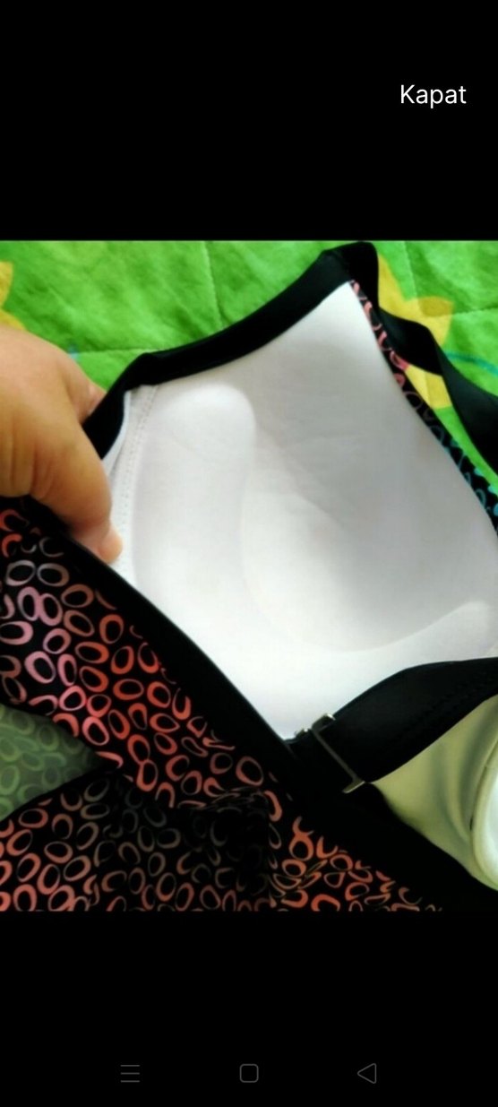 Çok Renkli Bağlama Desenli Uzun mayo tankini takım.48 beden. - Görsel 3