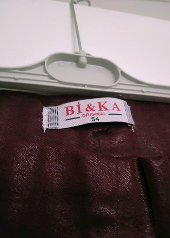 Bordo Deri Kemerli Kadın Pantolon. - Görsel 9