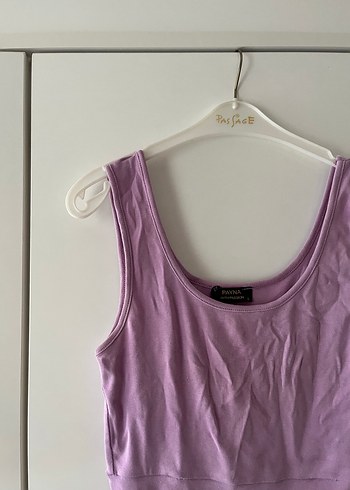 Mor kadın askılı crop - Görsel 2