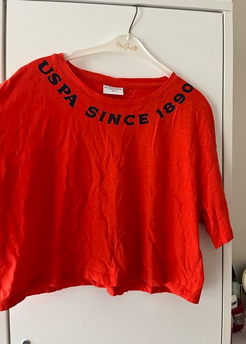 Kırmızı Kadın Mini Tişört, Kısa Kollu - Görsel 2