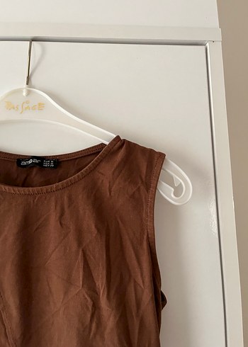 Kahverengi kadın crop - Görsel 2