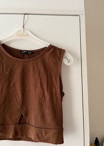 Kahverengi kadın crop - Görsel 3