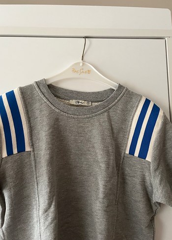 Gri Kısa Kollu kadın Tişört - Görsel 5