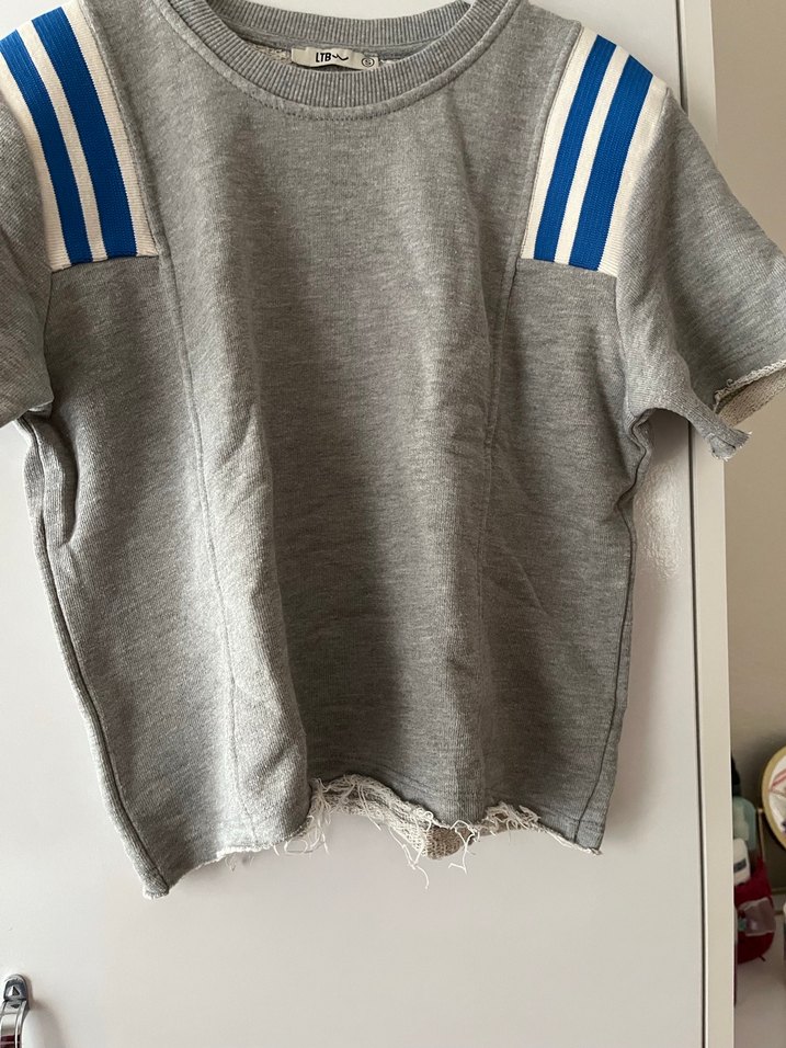 Gri Kısa Kollu kadın Tişört - Görsel 3