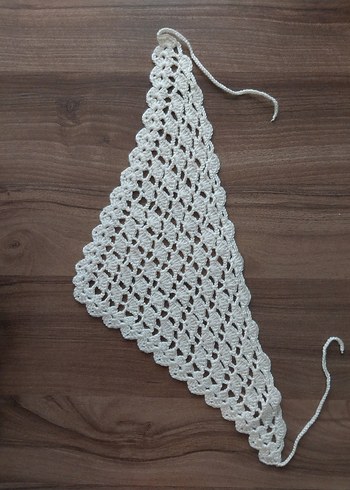 Beden Beyaz Örgü bandana