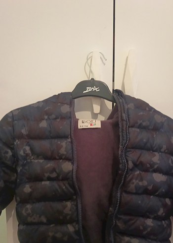 Kahverengi Kamuflaj Erkek Çocuk Mont - Görsel 3