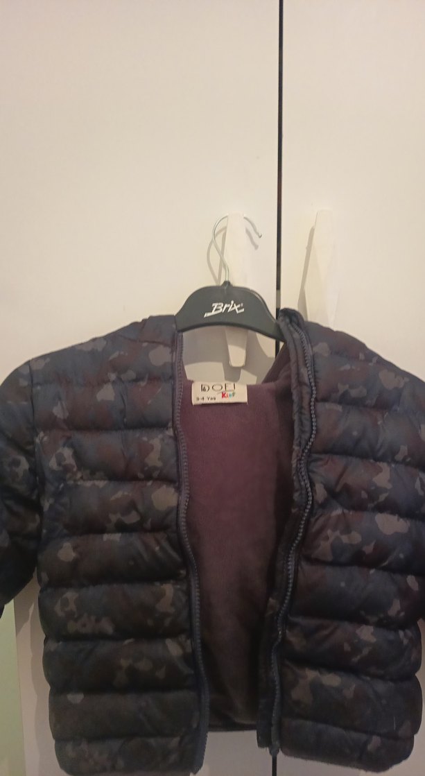 Kahverengi Kamuflaj Erkek Çocuk Mont - Görsel 3