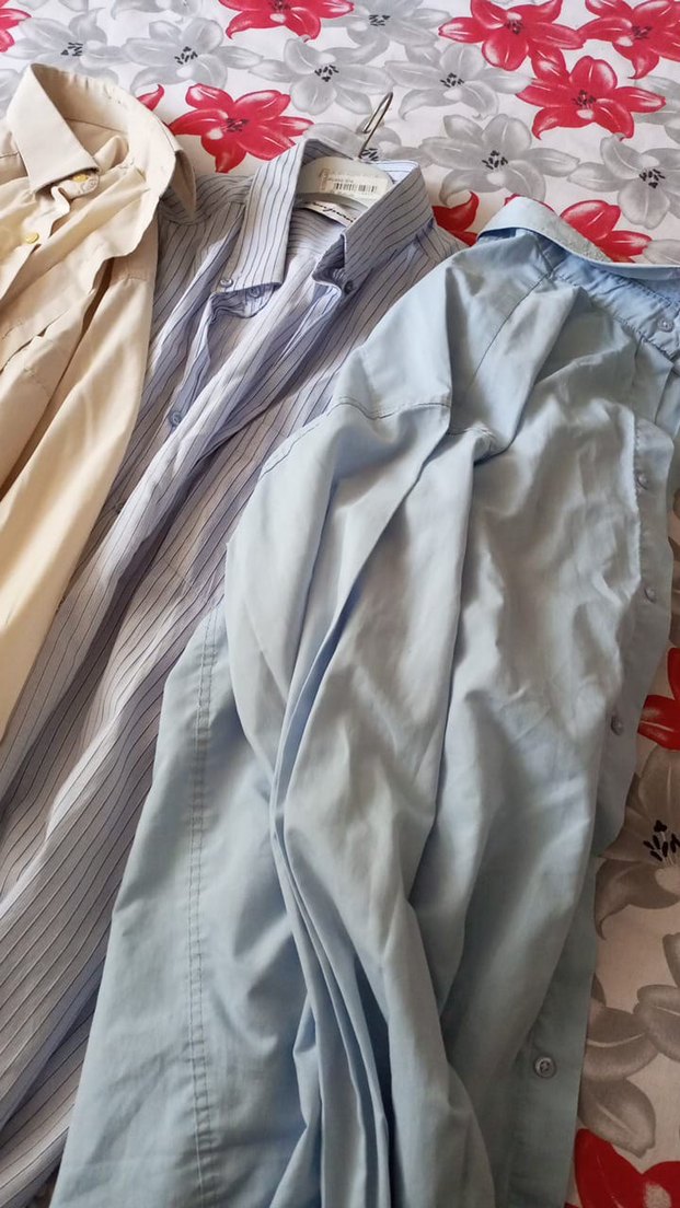 Gri Erkek Pijama Takımı, Düğmeli, Uzun Kollu - Görsel 2