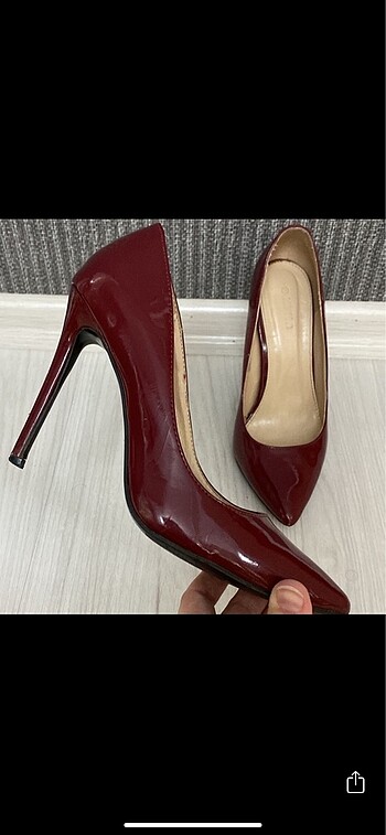 39 Beden Koton rugan vişne stiletto