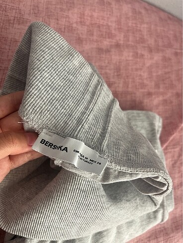 Bershka bershka gri ispanyol paça tayt