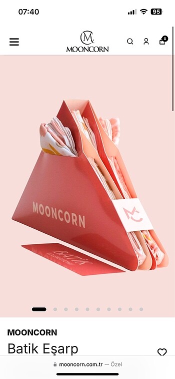 Mooncorn batik eşarp koleksiyonu