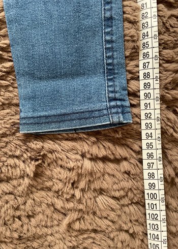 Kadın Denim Yıkama Kot Likralı Dar Kesim Yüksek Bel Pantolon - Görsel 4