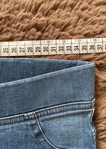 Kadın Denim Yıkama Kot Likralı Dar Kesim Yüksek Bel Pantolon - Görsel 3